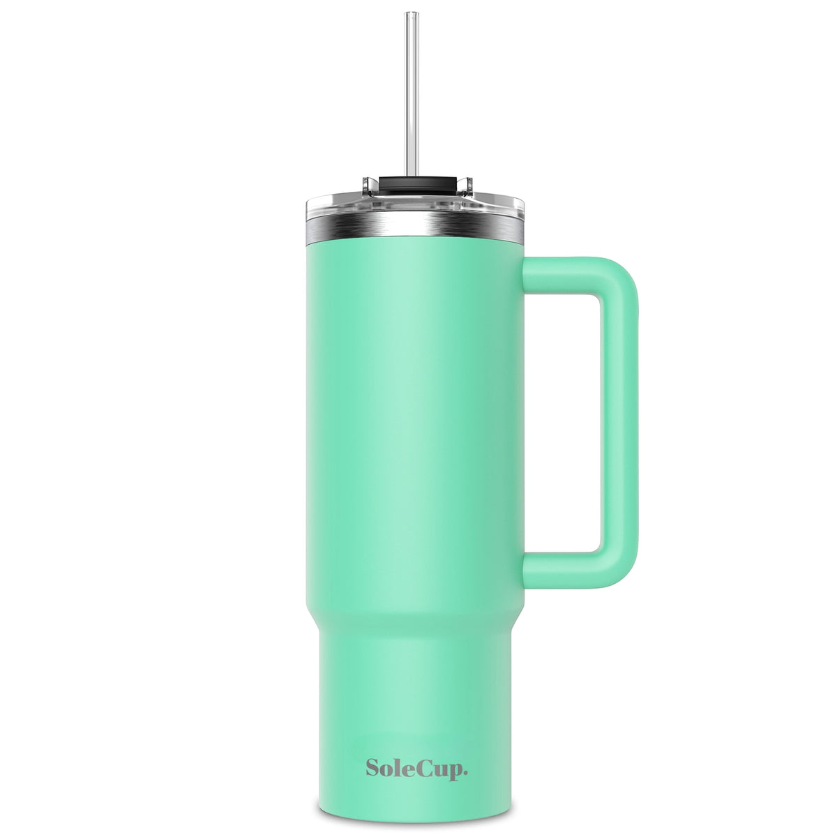 SoleCup XL - Tasse de voyage de 30 oz avec poignée, couvercle et deux pailles