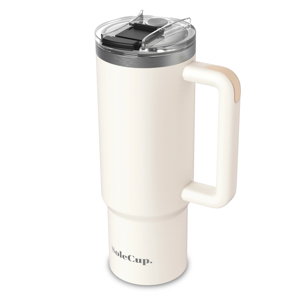 SoleCup XL - Tasse de voyage de 30 oz avec poignée, couvercle et deux pailles