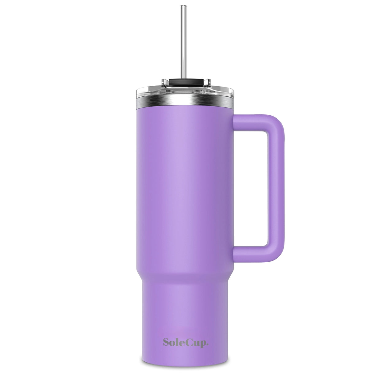 SoleCup XL - Tasse de voyage de 30 oz avec poignée, couvercle et deux pailles