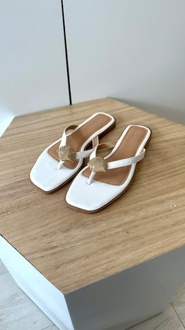 Claquettes coquillage