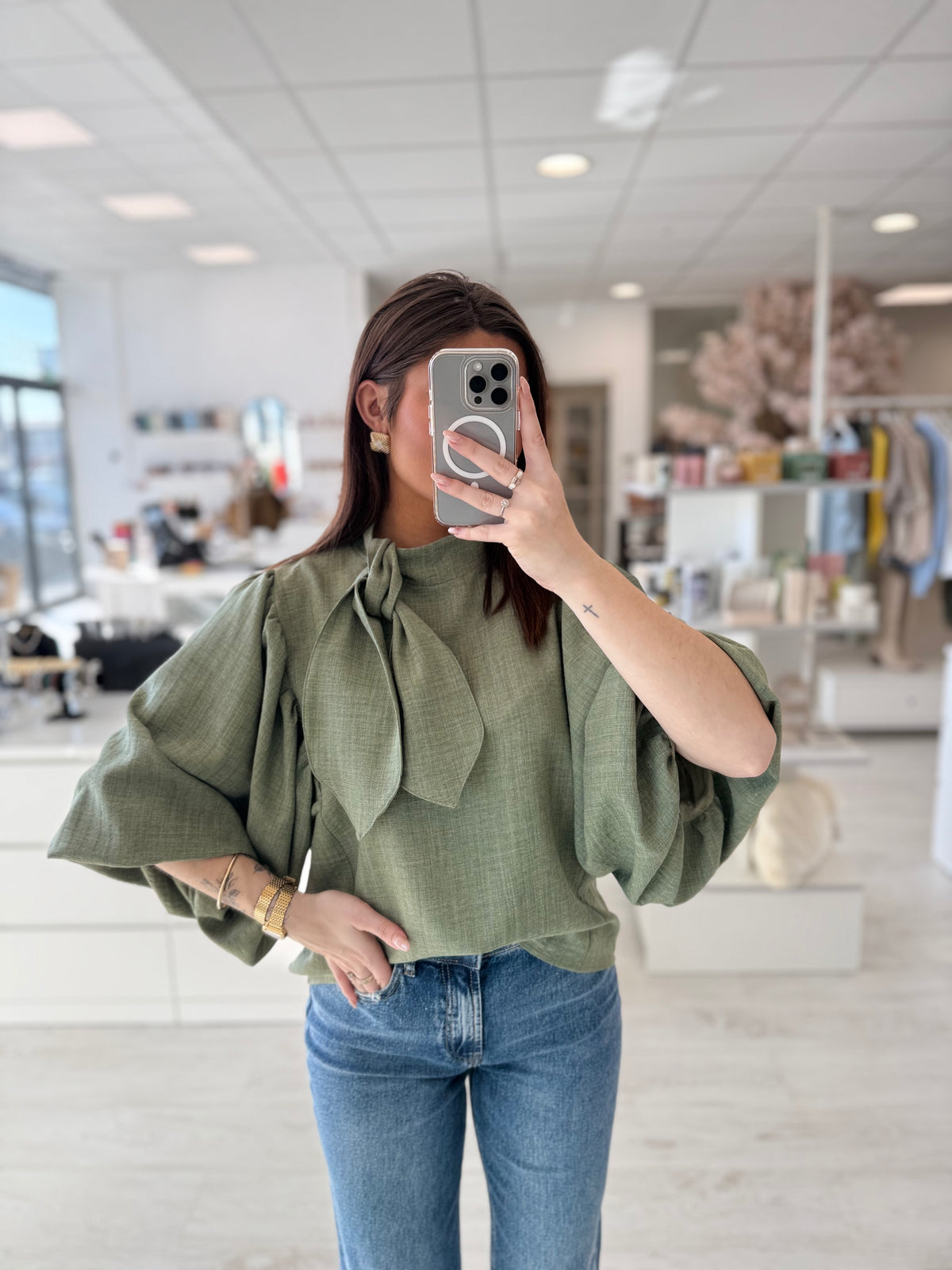 Blouse manche bouffante Lou