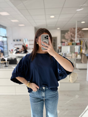 Blouse Oversize Bleu Nuit