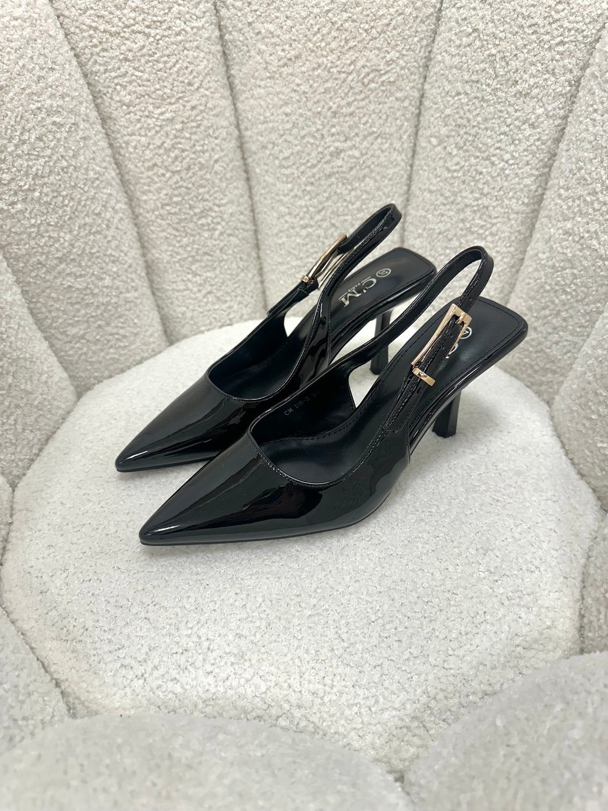 Escarpin noir vernis Alice