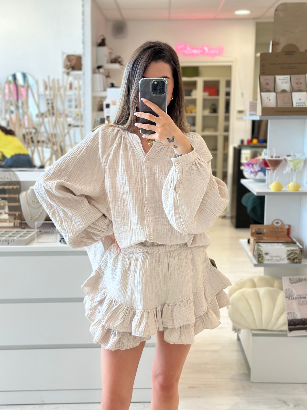 Ensemble en gaze de coton