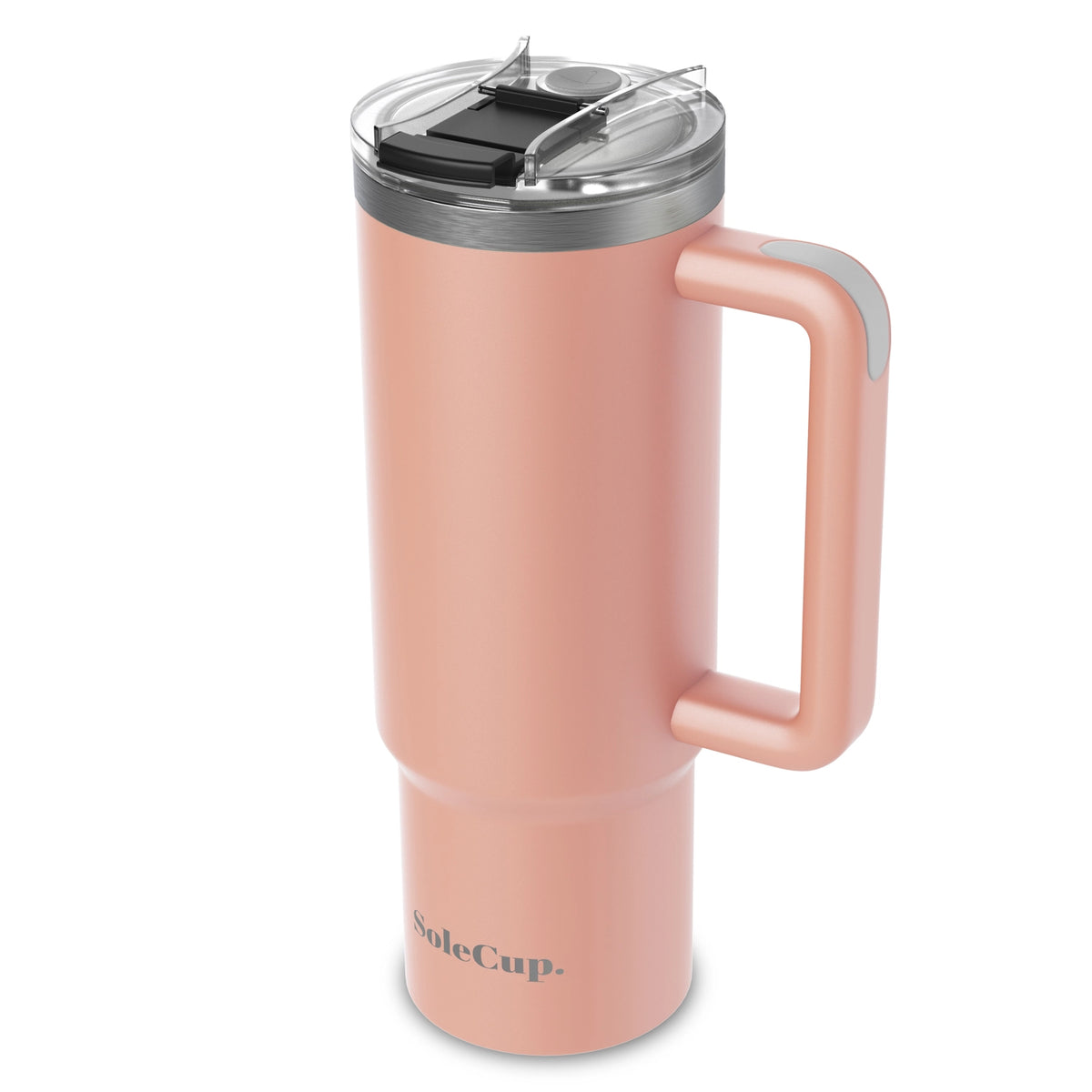 SoleCup XL - Tasse de voyage de 30 oz avec poignée, couvercle et deux pailles